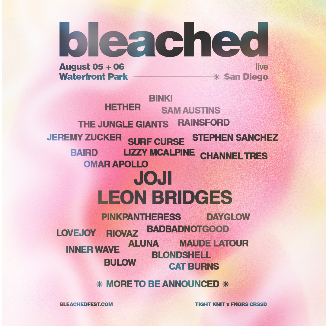 Bleached Festival 2023 flyer